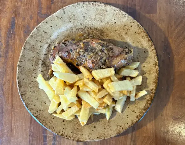 Wine-braised rabbit